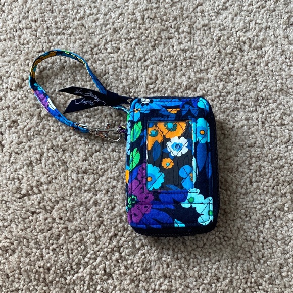 Vera Bradley Midnight Blues Zippered Wallet Wristlet - Picture 2 of 6